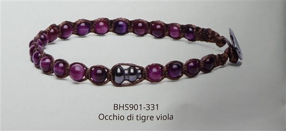 Bracciale Tamashii Essenza in Argento Occhio di tigre BHS901-331 - BHS901-331